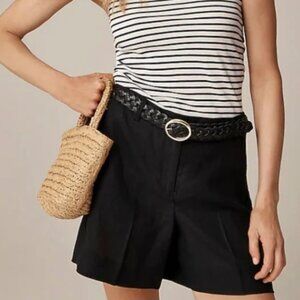 J. Crew Harbor Linen Short 6" inseam - black